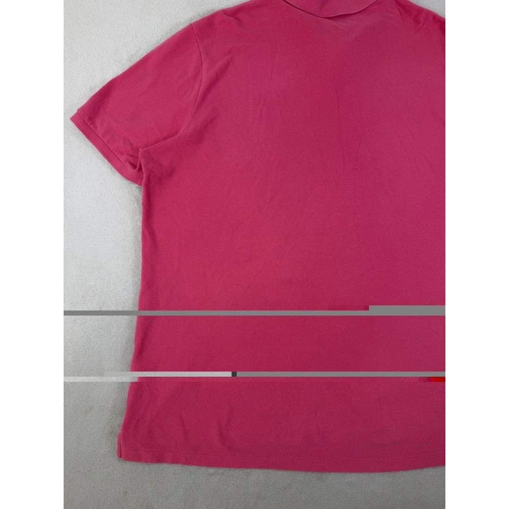 Polo Ralph Lauren Classic Fit Mesh Polo Shirt Hot Pink Men's XXL